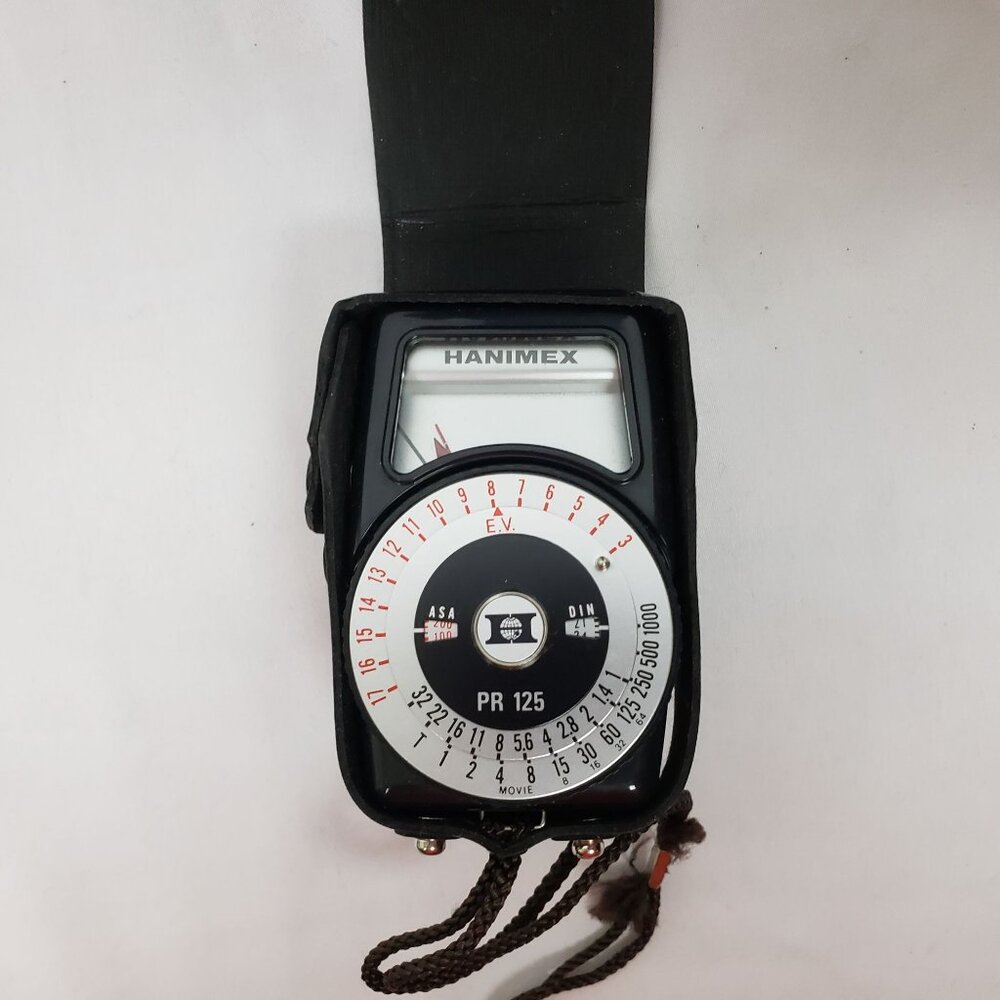Hanimex Light Meter w/Leather Case Works Perfectly VINTAGE MINT CONDITION!!!